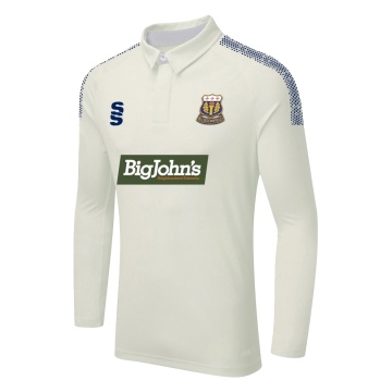 DUAL LONG SLEEVE CRICKET SHIRT (WOMENS)-Ivory