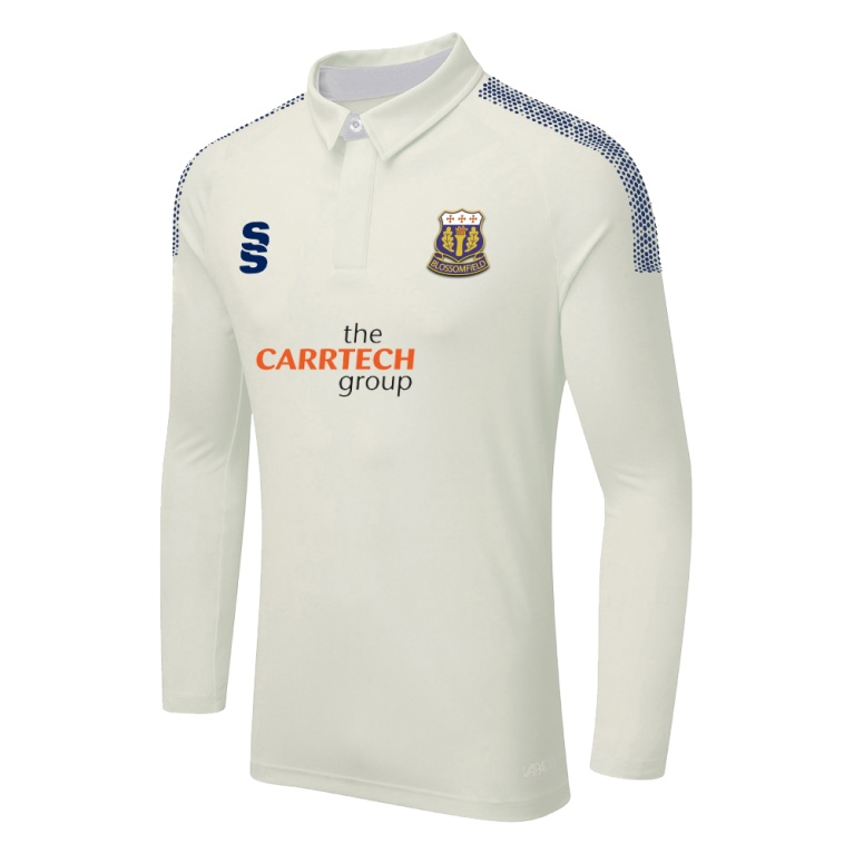 DUAL LONG SLEEVE CRICKET SHIRT (WOMENS)-Ivory